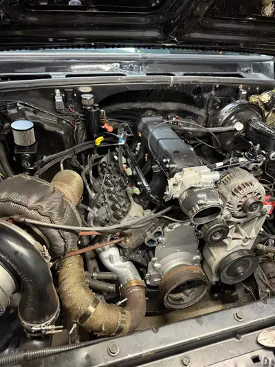 GM lm7 5.3 cast iron block Decked, bored and honed by AMS engines Arp main studs Durabond cam bearin...