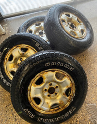 235/70r16 Sailun All Season tires in rims off Toyota