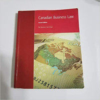 Canadian Business Law 2nd Edition 9781552394236