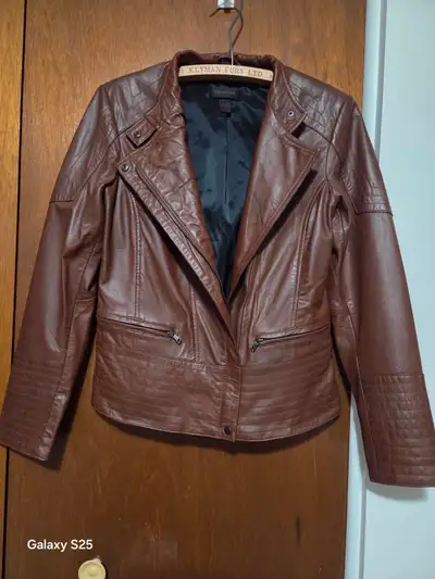 Leather Fall jacket, View more