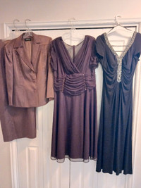 Assorted dresses & suits