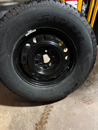 i have 4 new steel rims and four new winter light truck tires for sale. i had a 2025 jeep gladiator...