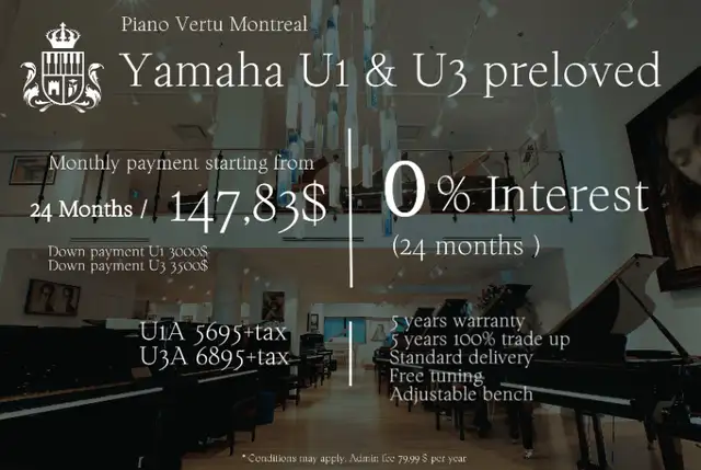 PIANOS KAWAI YAMAHA - Financement 0% Intérêt, 24 mois in Pianos & Keyboards in City of Montréal - Image 4