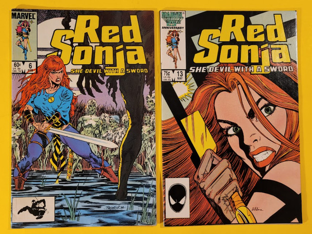 4 Red Sonja 1983-83 Marvel comic books #3 #4 #6 #13 in Comics & Graphic Novels in Fredericton - Image 3