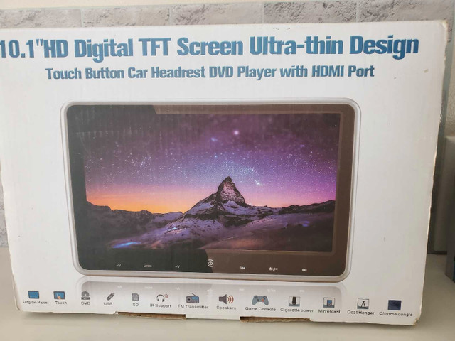 Car Headrest DVD HDMI & Viedo Game Player (NEW) in Audio & GPS in Markham / York Region
