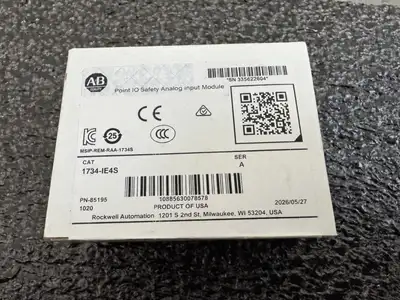 Brand new, factory sealed Allen-Bradley 1734-IE4S Series A POINT Guard I/O Safety Analog Input Modul...