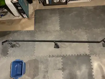 100 Inch Long Black Solid Iron Railing, View more