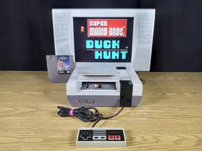 Nintendo NES Avec 2 Jeux Et 1 Manette (Bien Lire La Description), View more