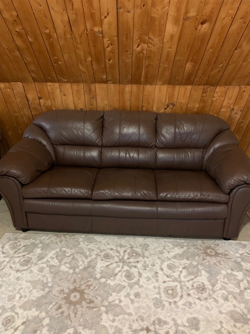 Leather couch & chair Couches & Futons Cape Breton Kijiji