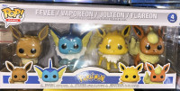 Funko Pop! Vinyl: Pokémon - Eevee / Vaporeon / Jolteon/ Flareon