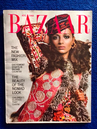 Magazine Harper's BAZAAR August 1968 Collection Vintage Fashion