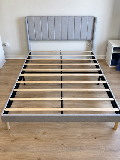 Queen Size Upholstered Bed Frame, View more