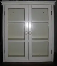 Small White Display Cabinet
