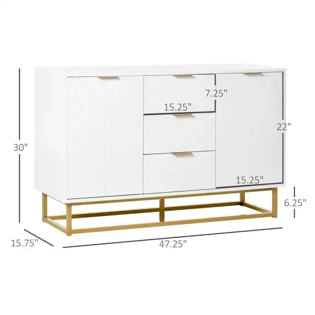 Luxury elegant dresser, kitchen cabinet, console table in Hutches & Display Cabinets in Markham / York Region - Image 4