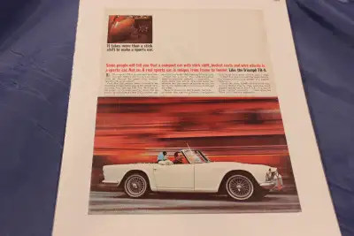 1963 Triumph TR-4 Original Ad, View more