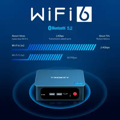 Mini PC W11 Pro Desktop PC 11th Gen Intel I5-11320H, View more