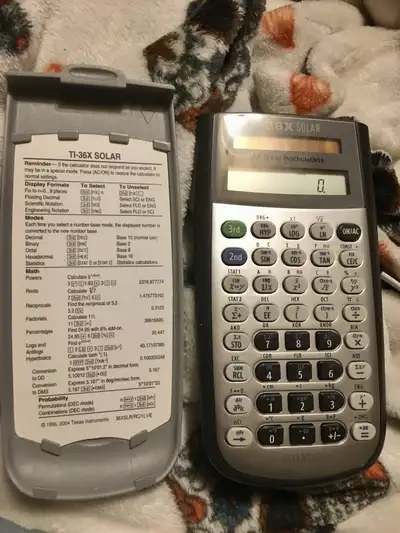 Texas Instruments 36X solar scientific calculator, View more