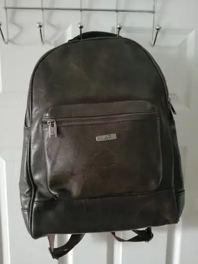 DARK BROWN Italian Leather Backpack bag, View more