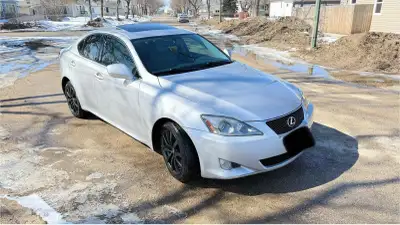 2007 Lexus IS250 AWD 2.5L Automatic 128,406 Miles = 206,649 km Private Sale Fresh Manitoba Saftey Cl...