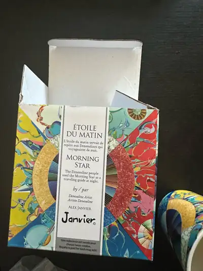 Alex Janvier “Morning Star” Art Mug – New in Original Box, View more