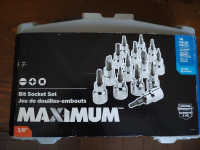 BNIB - Maximum Bit Socket set - 3/8" - 14 pieces