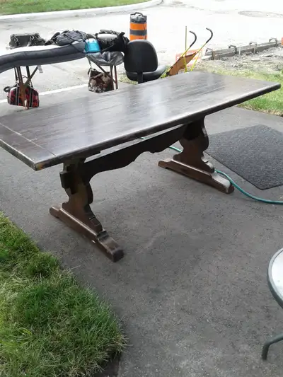 Dinner table quality   exseptional wood Harvest table, View more