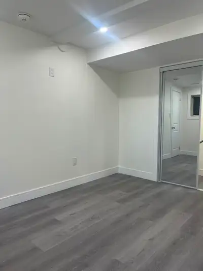 Newly constructed basement for rent with large bedroom, all new appliances, seperate laundry, and on...