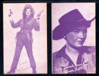 1950's EXHIBIT/ARCADE CARTE Cowgirls/ACTRICES LOT DE EX+++ SHAPE
