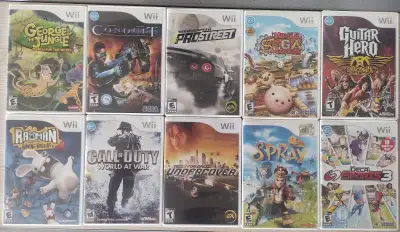 Nintendo Wii Zelda, Mario & NFS games (prices in desc), View more