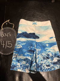 Boys swim shorts/trunks - size 4/5