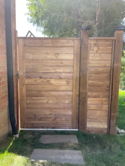 Offering custom made fence gates. Built from your choice of wood, typically pressure treated or ceda...