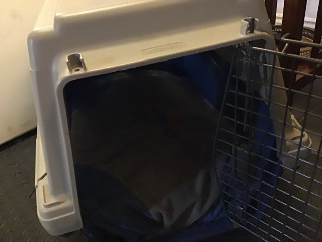 Small dog cage with washable orthopaedic bed. $25 in Accessories in La Ronge - Image 2