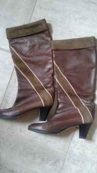Leather boots womens Made in Italy