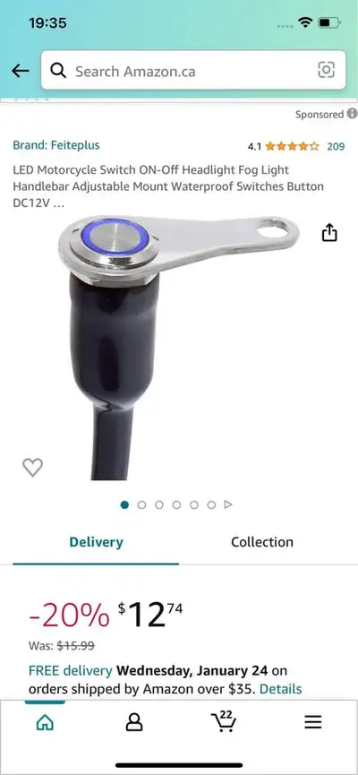 LED Motorcycle Switch, View more