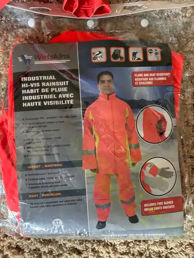 XL Hi-vis work gear Rain coat and pants