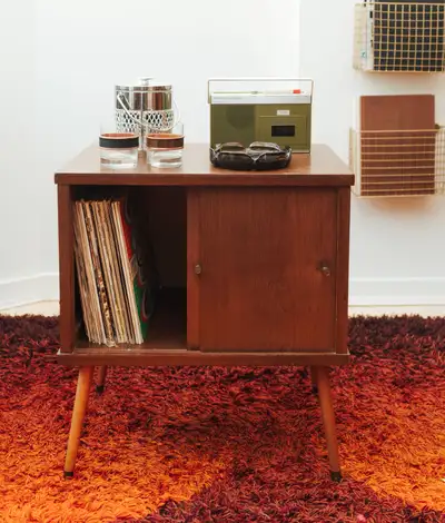 Mid-Century Record Cabinet / Petite Storage Cabinet, View more