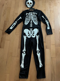 Brand new KIDS skeleton costume fits 10-12 - NWT