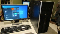 HP Business Midtower with monitor keyboard mouse