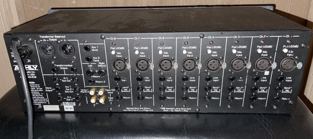 Ashly MX-508 transformer Summing Mixer dans Matériel audio professionnel  à Ville de Montréal - Image 2
