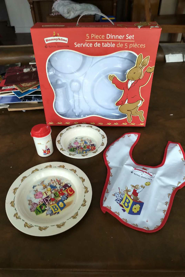 Bunnykins by Royal Doulton, 5 Pc. Dinner Set in Arts & Collectibles in Stratford - Image 3