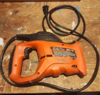 I'm selling a used Black and Decker jig saw, perfect for cutting curves and intricate shapes in vari...