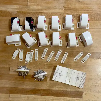Safety 1st magnetic child safety locks. We had them in kitchen and family room. Very strong magnetic...
