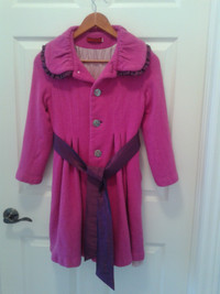 Pure Wool Pink Coat, Rarely be Used, Like New