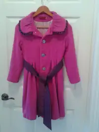 Pure Wool Pink Coat, Rarely be Used, Like New