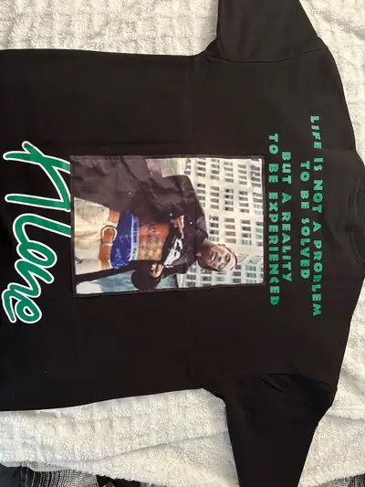 black tee with 2 pac  design , View more