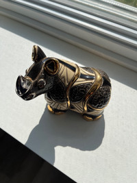 Decorative Rhinoceros Figurine 