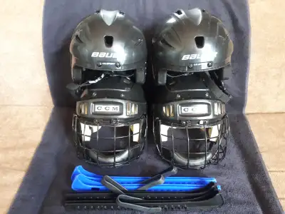 Youth Bauer/CCM hockey helmets and skate guards, View more