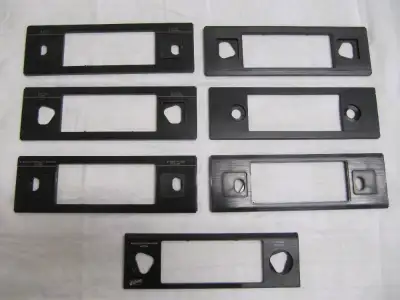 Vintage Two Knob Car Stereo Trim Plates Rare 7pc Lot Circa 1980s, View more