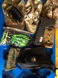 Paintball assorted gear stock hats gloves