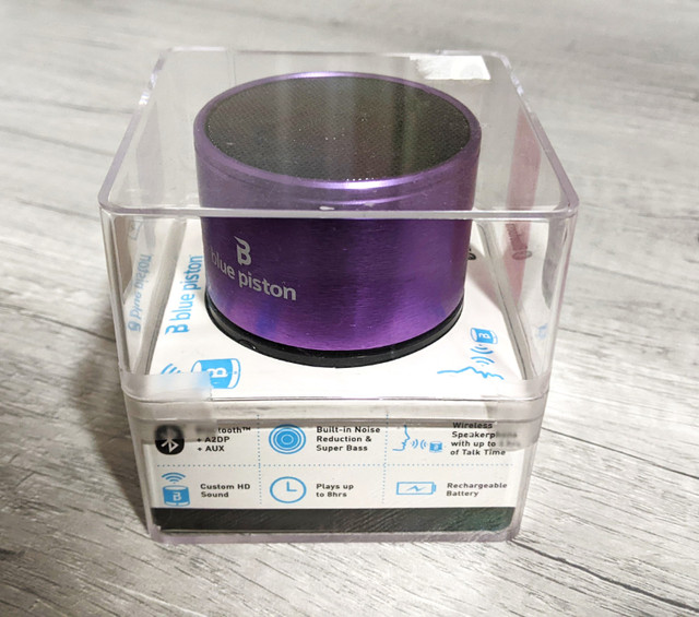 Logiix Blue Piston Wave Bluetooth Speaker (Purple Colour) HD in Speakers in City of Toronto